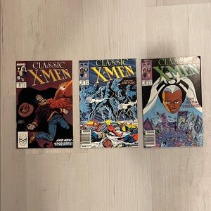 “Classic X-Men” Marvel 1988 3-comic lot